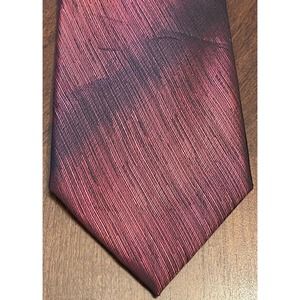 Architect Red Black Brody Sharkskin Solid Microfiber Screen Cleaner Men’s Tie